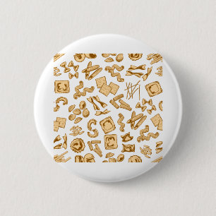 Italienische Lebensmittel und Geschirr, Risotto, P Button