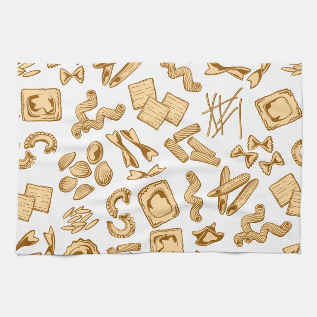 Italienische Lebensmittel und Geschirr, Risotto, P Geschirrtuch (Horizontal)