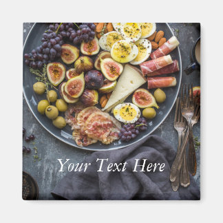 Italienische Lebensmittelauswahl Magnet