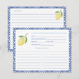 Italienische Lemon Brautparty Rezept Karte