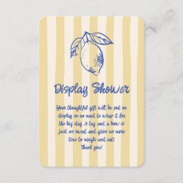 Italienische Lemon Doodle Hand Drawn Display Dusch Begleitkarte