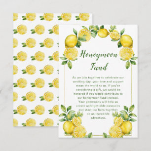 Italienische Lemon Greenerity Frame Wedding Begleitkarte
