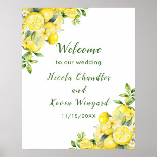 Italienische Lemon Greenerity Frame Wedding Willko Poster