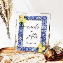 Italienische Lemon-Karten und g.A.fts Zeichen