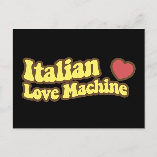 Italienische Liebe Postkarte (Vorderseite)