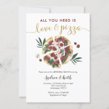 Italienische Liebe und Pizza Probe Abendessen Einl