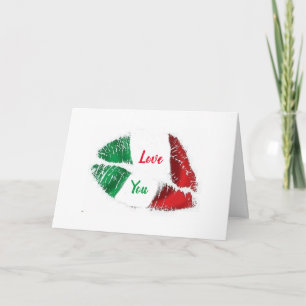 ITALIENISCHE LIPS SAGEN: "LIEBE DU - LIEBE MICH? L FEIERTAGSKARTE