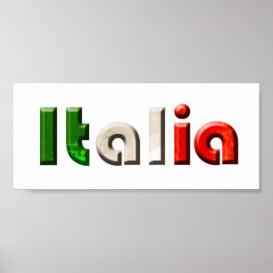 Italienische Logogeschenke für Italiener und Itali Poster