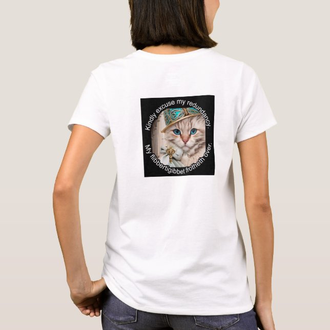 Italienische Luxuskatze: Willow T-Shirt (Rückseite)