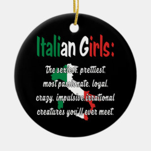 ITALIENISCHE MÄDCHEN LUSTIG KERAMIK ORNAMENT