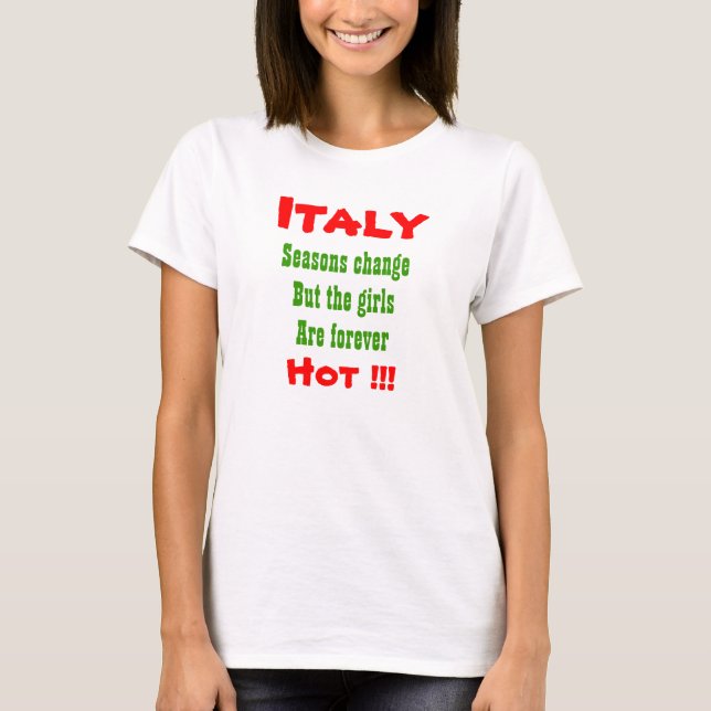 Italienische Mädchen T-Shirt (Vorderseite)
