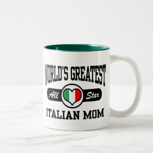 Italienische Mama Zweifarbige Tasse