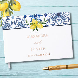 Italienische Mittelmeer-Hochzeit von Lemon Gästebuch