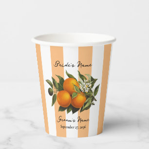Italienische Mittelmeer-Zitrus-Limette-Orange-Hoch Pappbecher