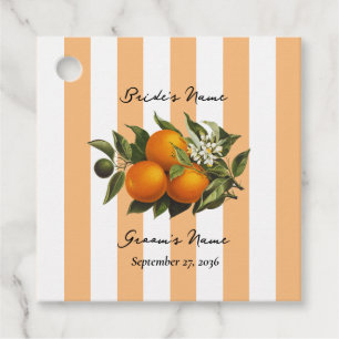Italienische Mittelmeer-Zitrus-Limonie-Orange-Hoch Geschenkanhänger