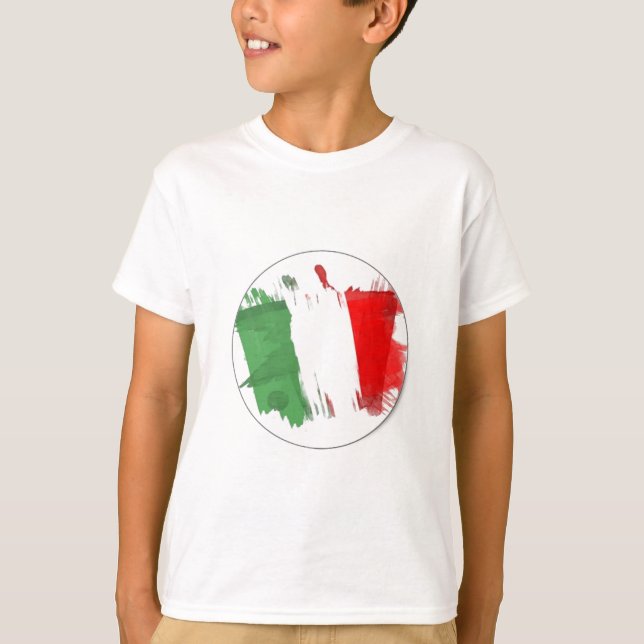 Italienische Mode-Flagge T-Shirt (Vorderseite)