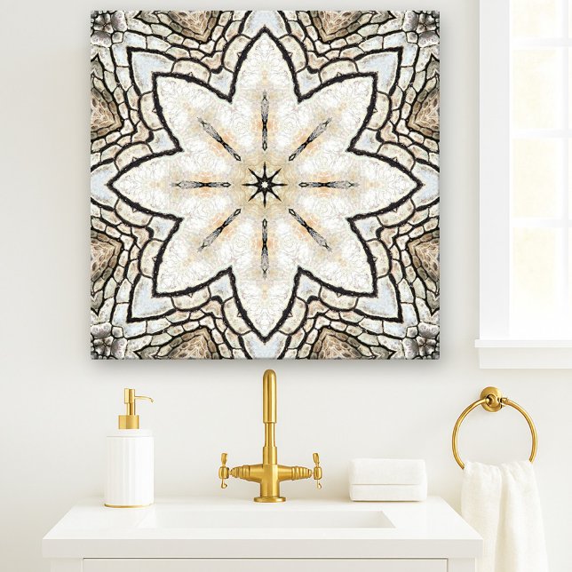 Italienische Mosaik Nature Star Keramik Tile Fliese (Nature inspired ceramic tile reminding of the time of great Italian floor mosaics)