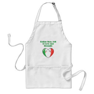 Italienische Mutter voller Liebe und Stärke Design Schürze