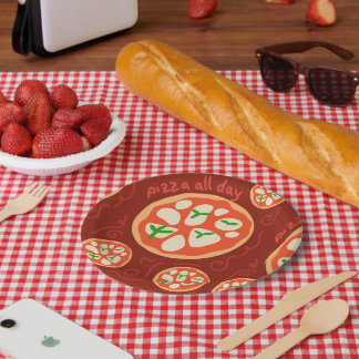 Italienische Nacht Spaß Pappteller