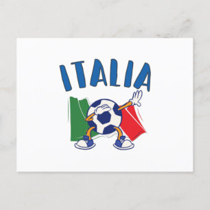 Italienische Nachweiskarte für die Decke der Fußba Postkarte