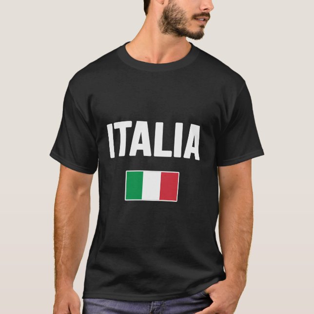 Italienische Nationalflagge Italien Bandiera Itali T-Shirt (Vorderseite)