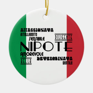 Italienische Nichten u. Enkelinnen: Qualitäten Keramikornament
