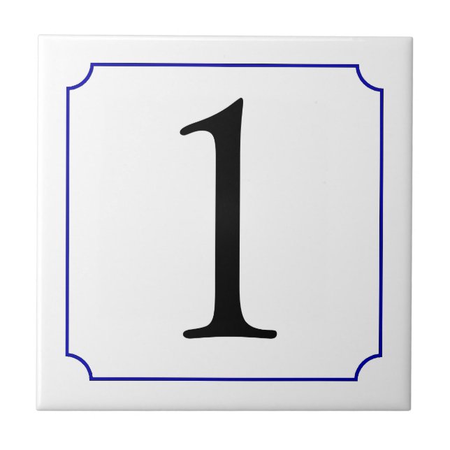 Italienische Nummer Fliese (Vorderseite)