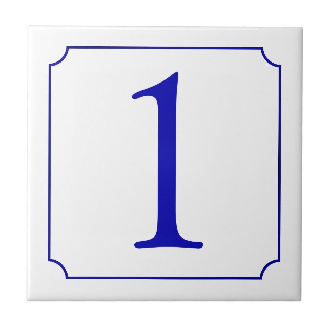 Italienische Nummer Keramik Fliese (Vorderseite)