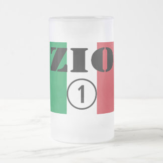 Italienische Onkel: Zio Numero UNO Mattglas Bierglas