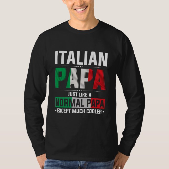 Italienische Papa Happy Vathers Day Prix Italienis T-Shirt (Vorderseite)