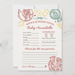 Italienische Pasta-Beratung für Baby Shower Karte