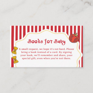 Italienische Pasta Ciao Bambino Bücher für Baby Begleitkarte