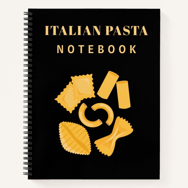 italienische Pasta Notizbuch (Vorderseite)