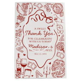 Italienische Pasta That´s Amore Brautparty-Geschen Mittlere Geschenktüte