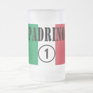 Italienische Paten: Padrino Numero UNO Mattglas Bierglas