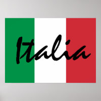 Italienische personalisierte Flagge