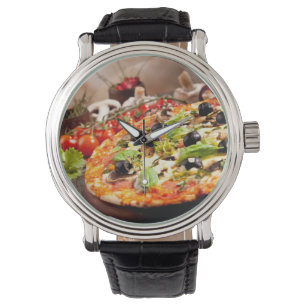 Italienische Pizza Armbanduhr