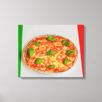 Italienische Pizza auf Leinwand