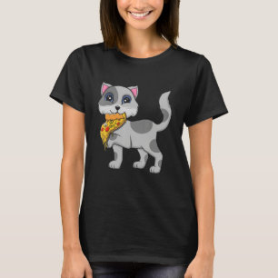 Italienische Pizza Eater Cat Animal Cat Whispere T-Shirt