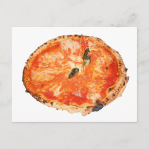 Italienische Pizza Margherita Postkarte