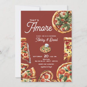 Italienische Pizza Paare Dusche Brautparty Einladung