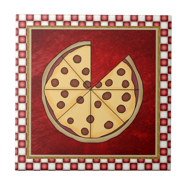 Italienische Pizza Tile Fliese (Vorderseite)