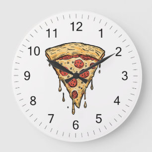 Italienische Pizzeria Pizza Küche oder Restaurant Große Wanduhr