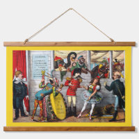 Italienische politische Karikatur von Zirkusdarste