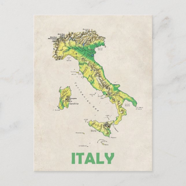 Italienische Postkarte (Vorderseite)