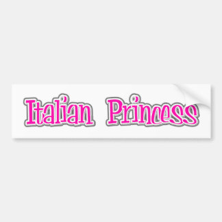 Italienische Prinzessin Autoaufkleber
