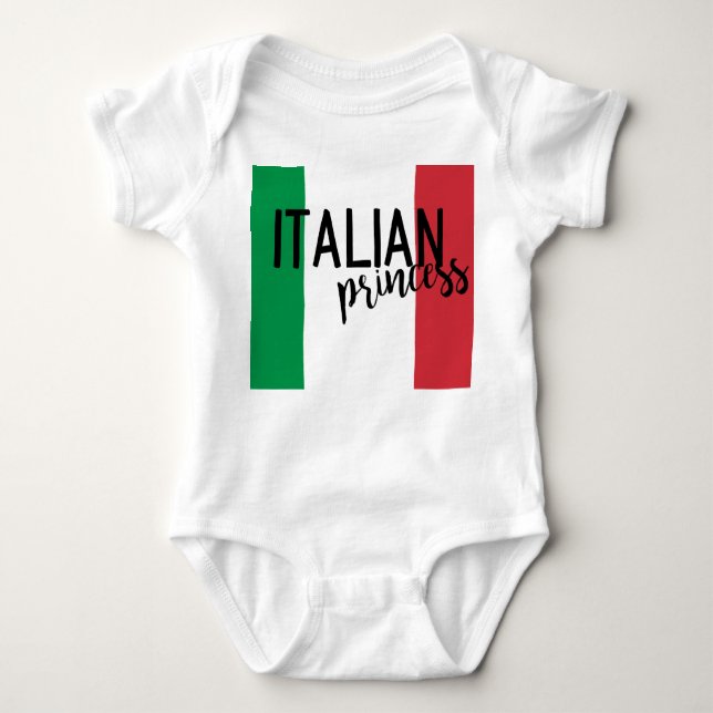 Italienische Prinzessin Baby Strampler (Vorderseite)