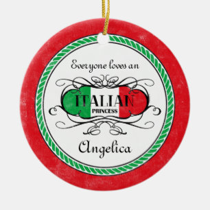 Italienische Prinzessin Personalized Ornament