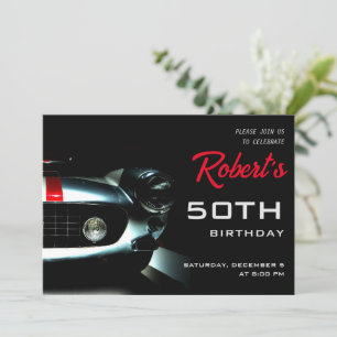 Italienische Race Car Birthday Einladung