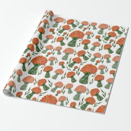 Italienische Ranunculus Orange Wasserfarbe Geschenkpapier